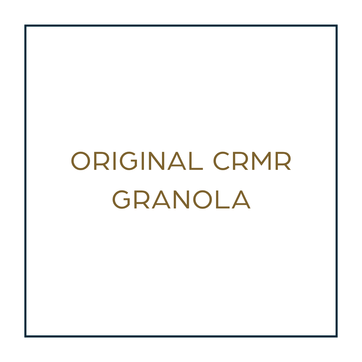 ORIGINAL CRMR Granola
