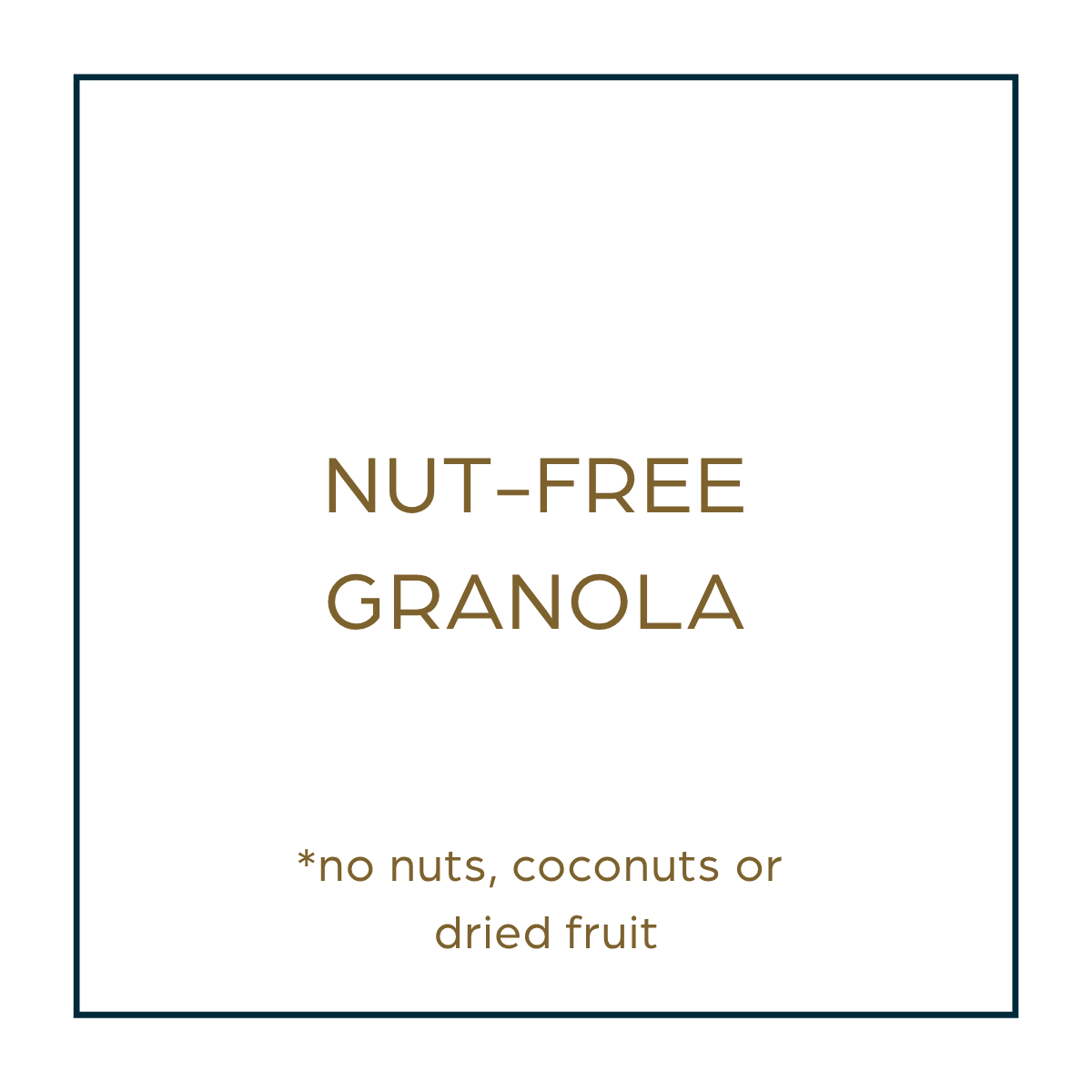 NUTFREE GRANOLA