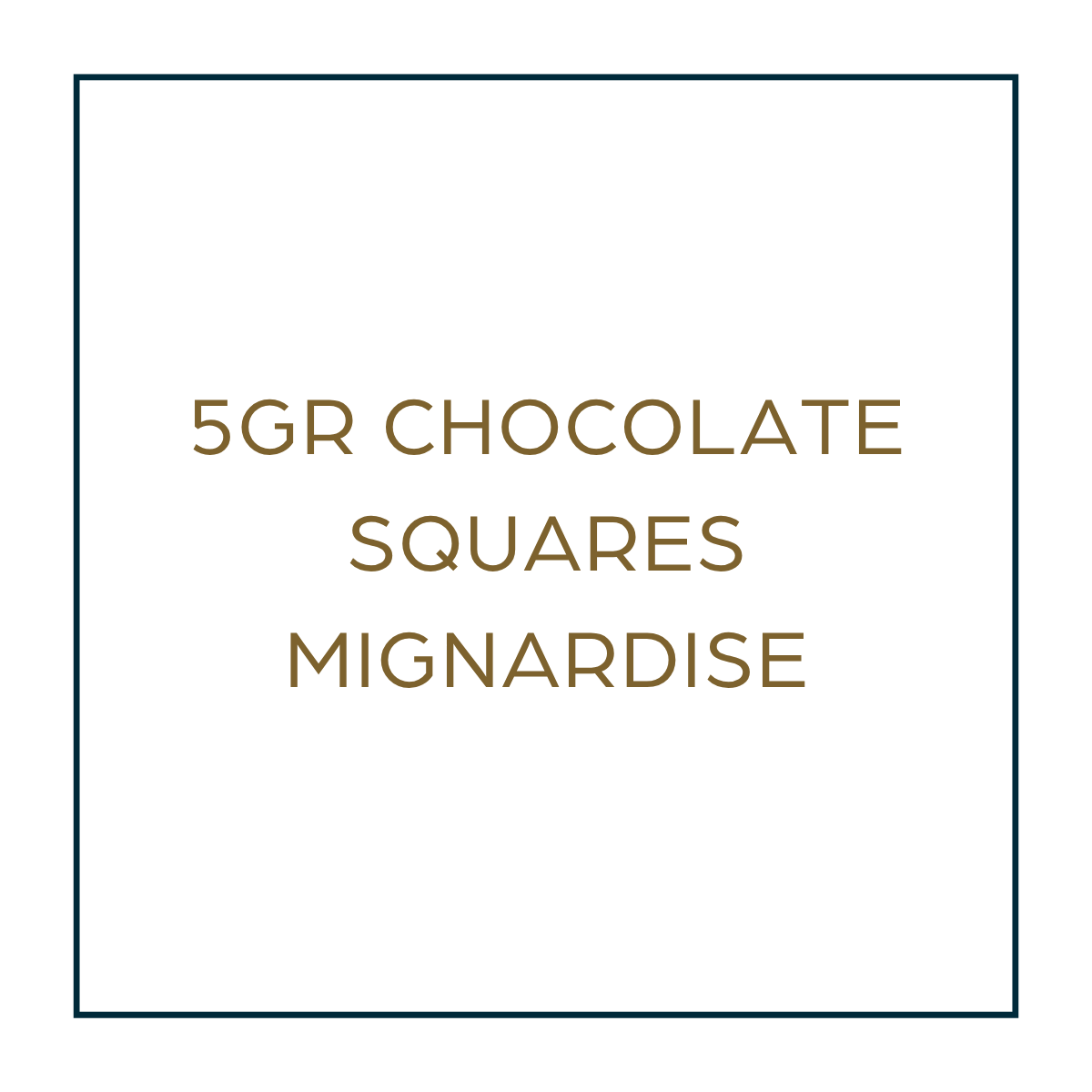 5gr CHOCOLATE SQUARES MIGNARDISE