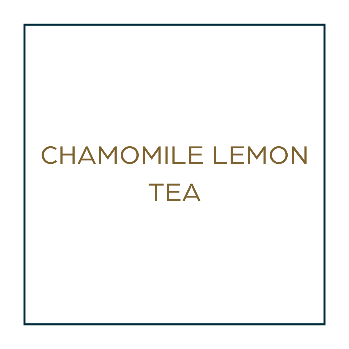 Chamomile Lemon Tea