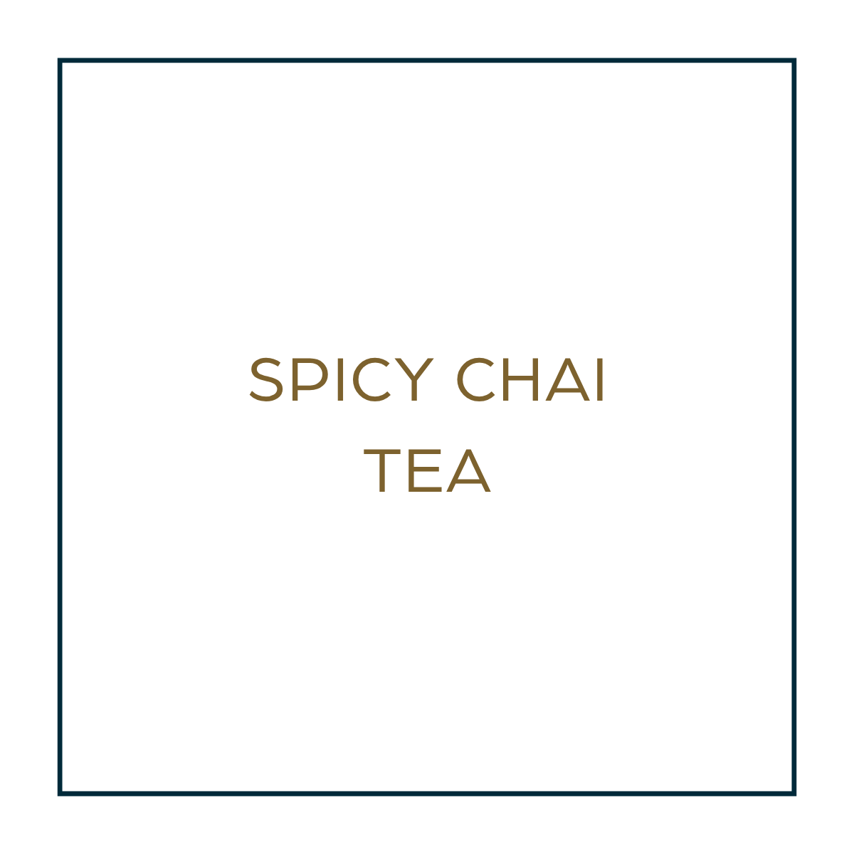 Spicy Chai Tea
