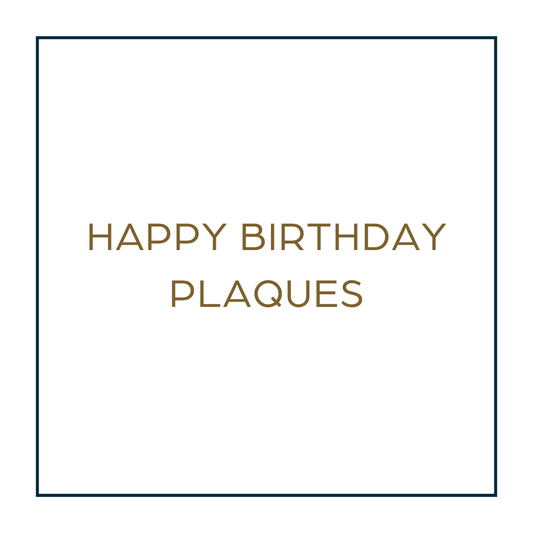 Happy Birthday Plaques