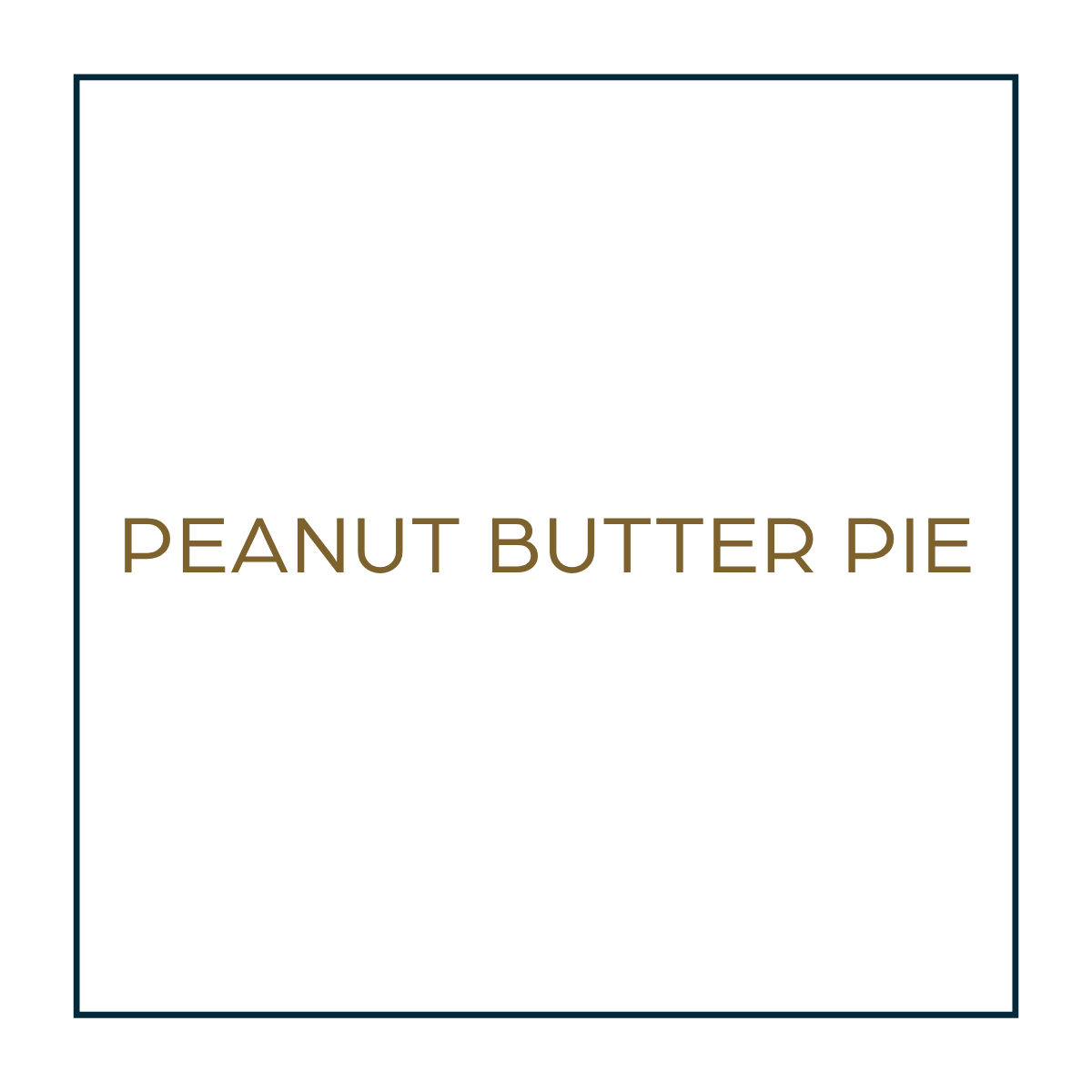 Peanut Butter Pie