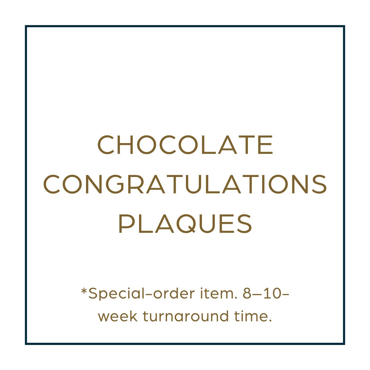 Chocolate Congratulations Plaques