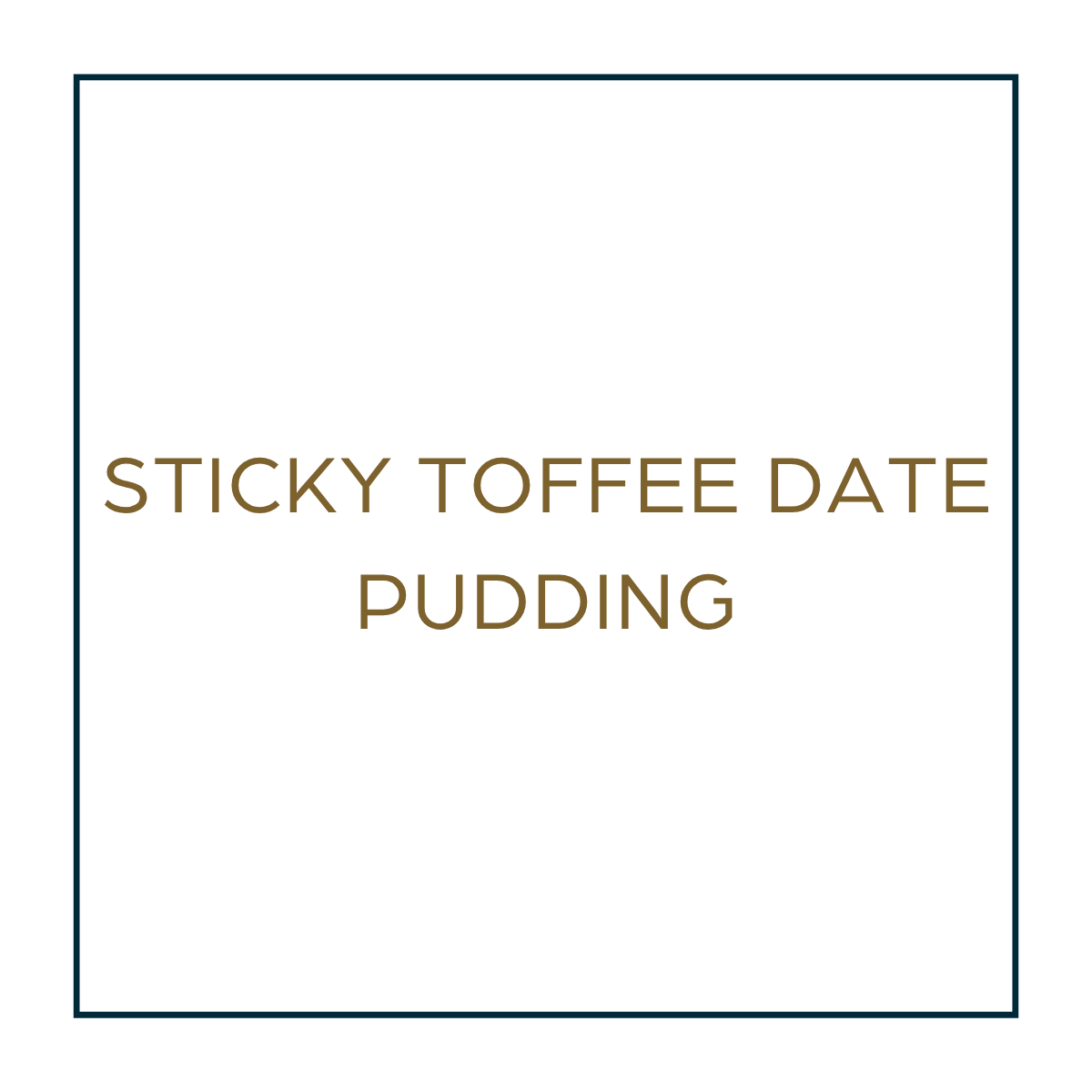 Sticky Toffee Date Pudding