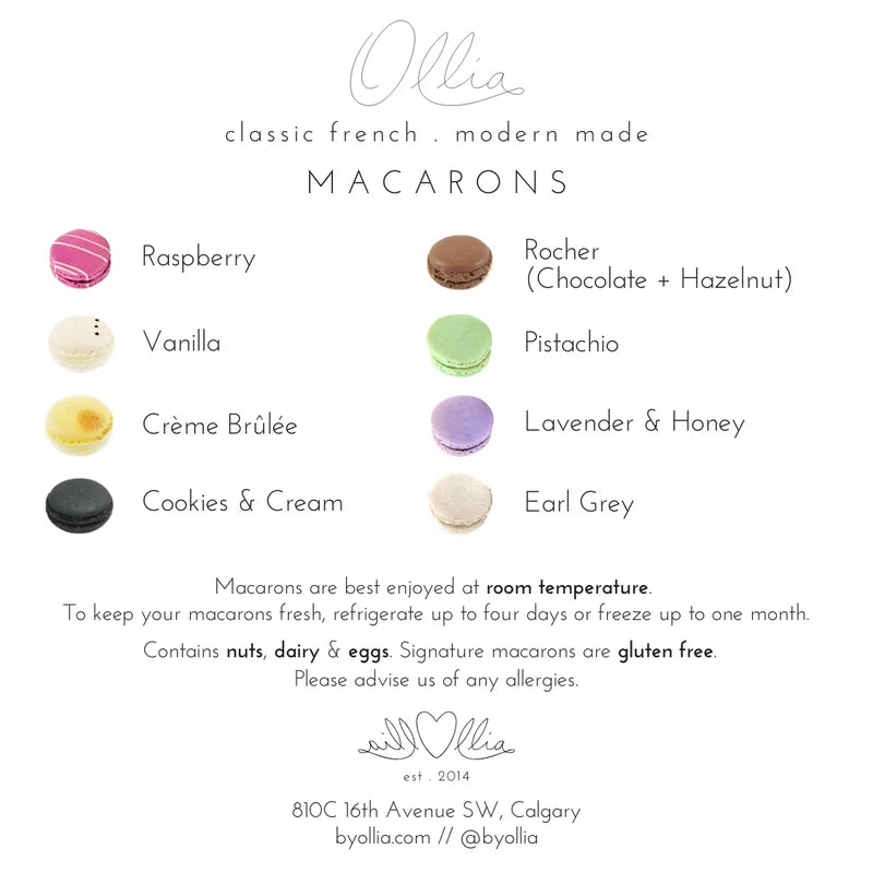 Ollia Macarons *** (Front Desk) (8pcs)