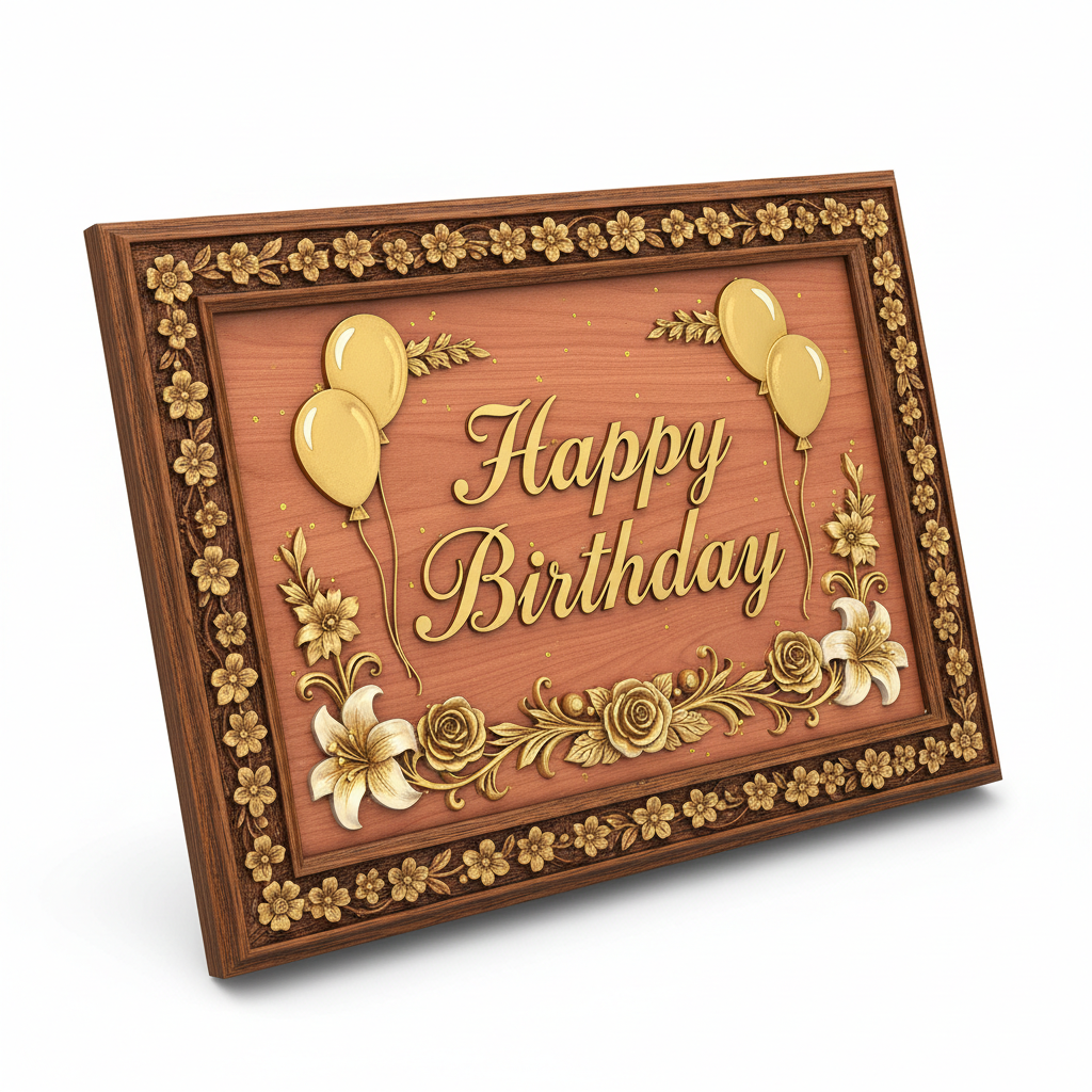 Happy Birthday Plaques